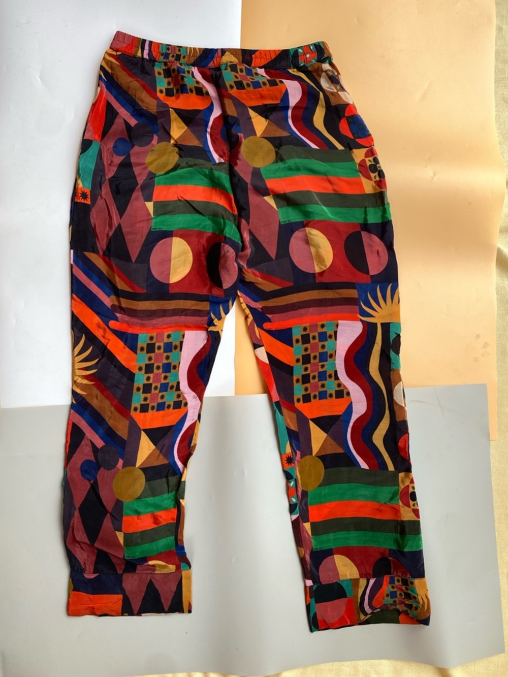 FARM Rio Multicolor Patchwork Printed Pants - Picture 3 of 4